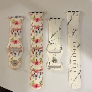Floral and Marble Apple Watch Bands